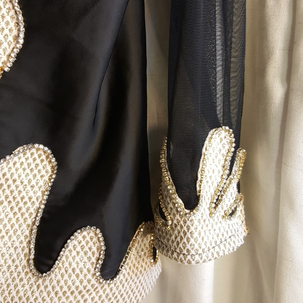 VTG 70's and 80's black evening jacket - Picture 5 of 6
